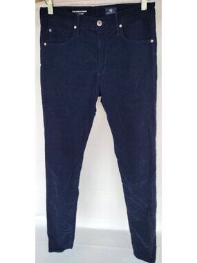 Adriano Goldschmied AG Farrah Skinny high-rise Blue Corduroy Pants 29 Regular